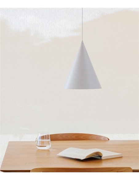 Lina pendant light - Faro - Conical lamp in white or black