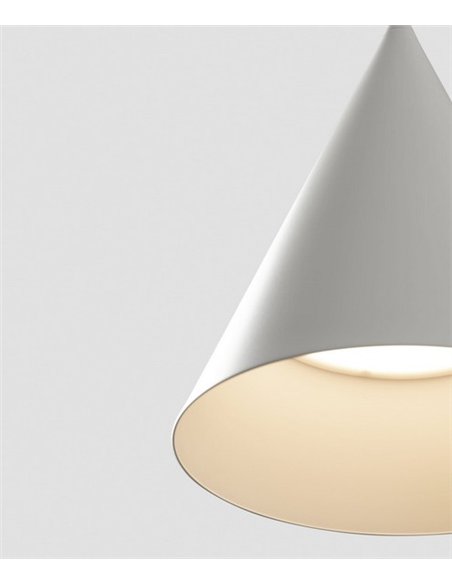 Lina pendant light - Faro - Conical lamp in white or black