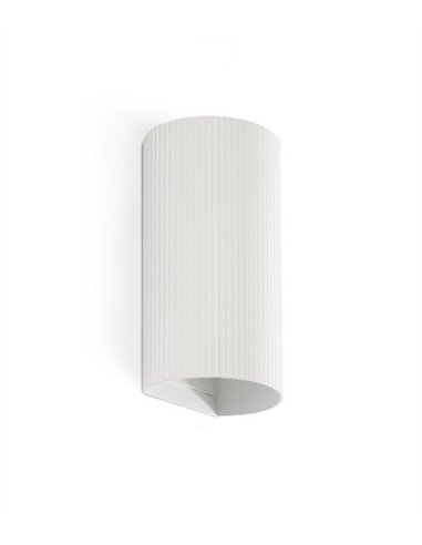 Sole wall light - Faro - Dual lighting with ribbed shade