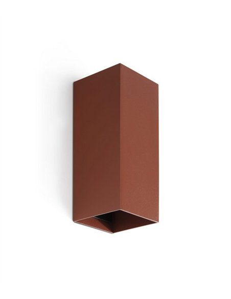 Lune wall light - Faro - Rectangular design with dual lighting