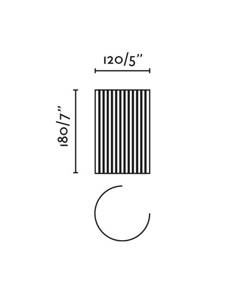 Trama wall light - Faro - Plaster lamp with one-way or two-way light
