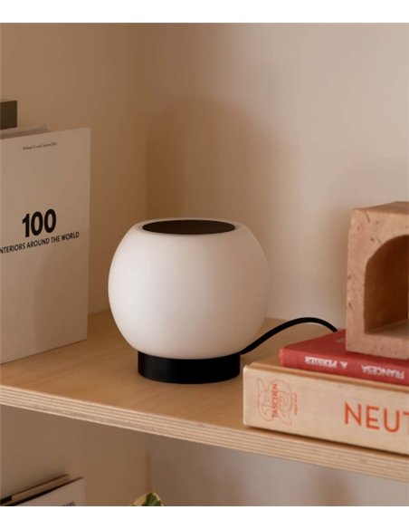 Moy table lamp - Faro - Minimalist black lamp