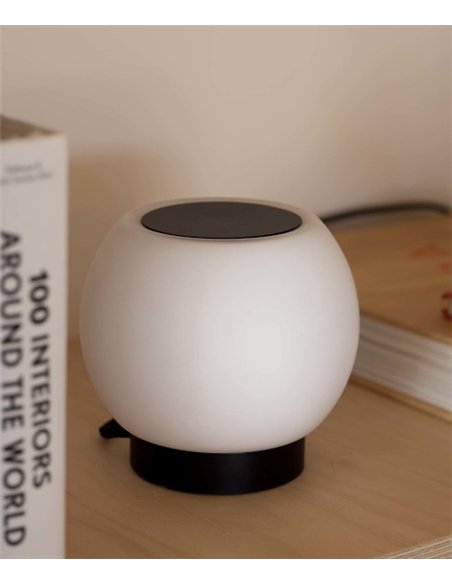 Moy table lamp - Faro - Minimalist black lamp