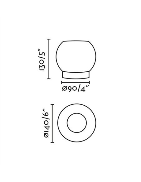 Moy table lamp - Faro - Minimalist black lamp