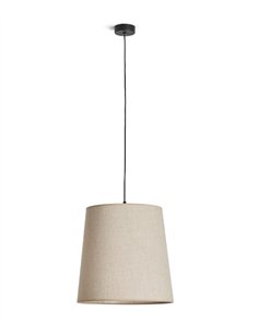 Sorrento pendant light - Massmi - Natural linen shade 2