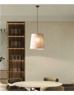 Sorrento pendant light - Massmi - Natural linen shade