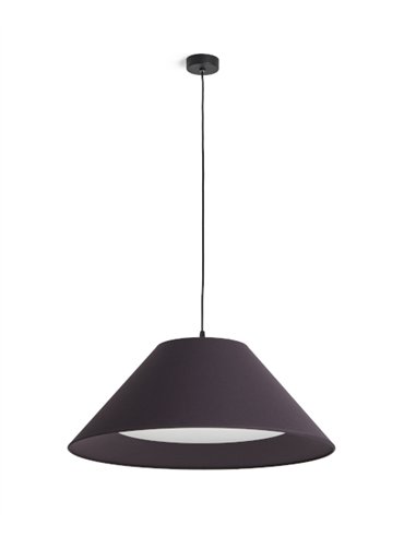 Conic pendant light - Massmi - Conical shade in translucent cotton