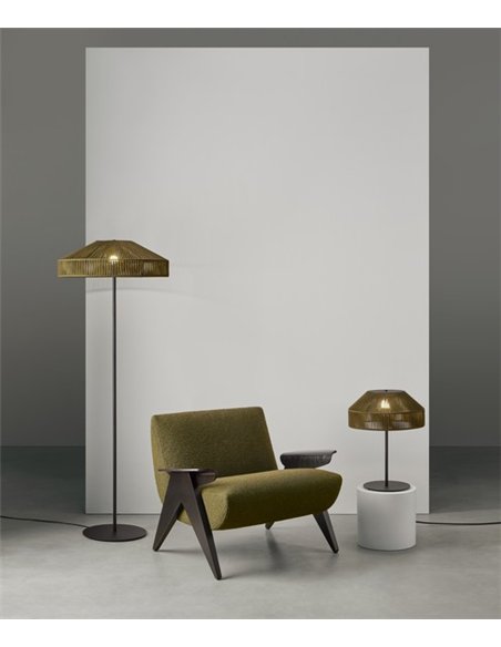 Olivia table lamp - Massmi - Decorative lamp with woven rope shade