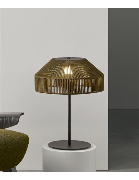 Olivia table lamp - Massmi - Decorative lamp with woven rope shade