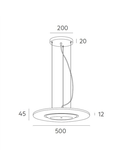 Lamuda pendant light - Massmi - Acoustic lamp with PET shade