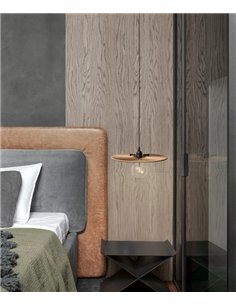 Disk pendant light - Massmi - Woven rope shade 2