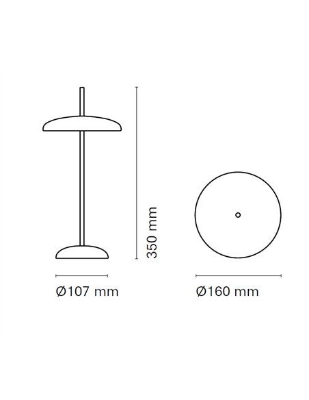 Porte portable lamp - Nexia - Height-adjustable, dimmable LED