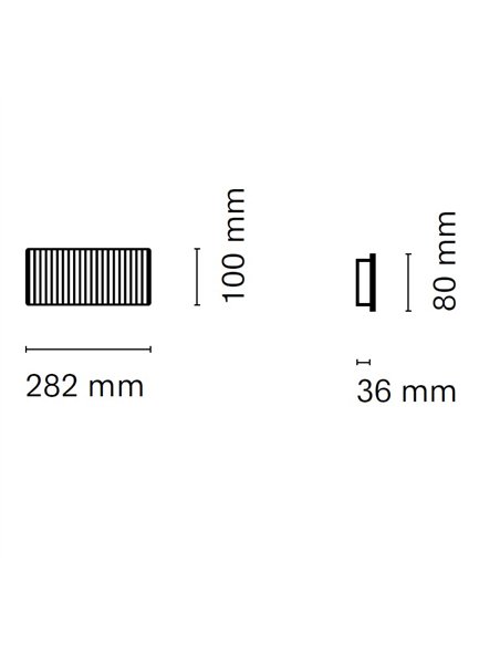 Dune wall light - Nexia - Linear lamp with dual lighting