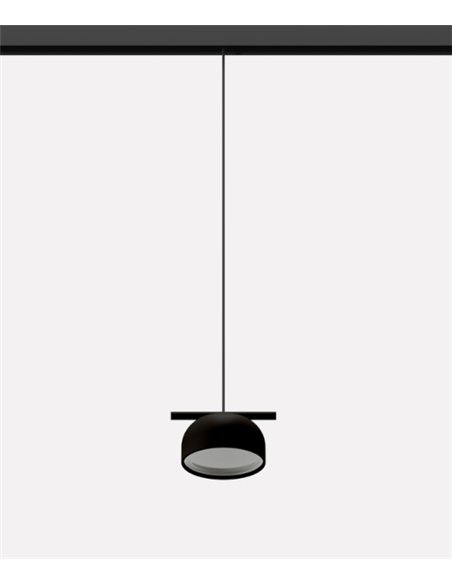 48V Belle Dome track pendant light - Nexia - Semi-oval LED lamp
