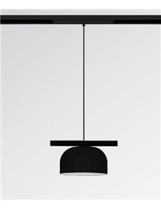 48V Belle Dome track pendant light - Nexia - Semi-oval LED lamp