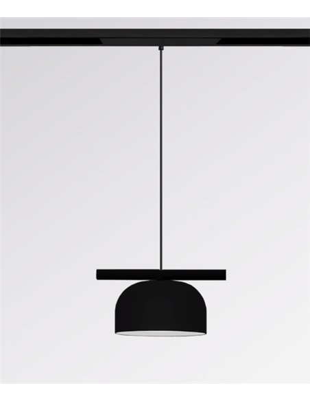 48V Belle Dome track pendant light - Nexia - Semi-oval LED lamp