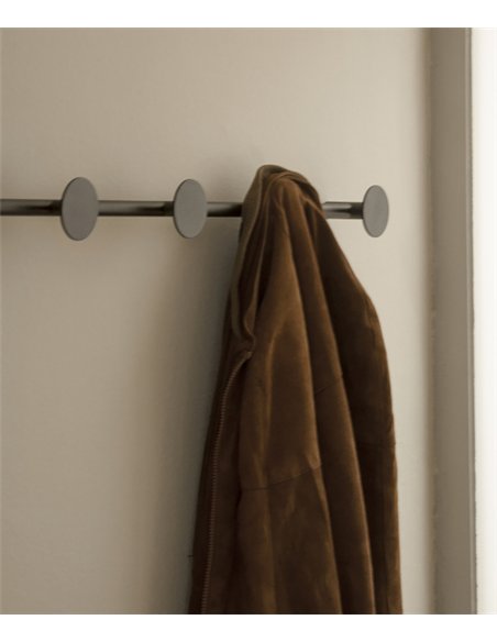 Han coat-rack wall light - Faro - LED black lamp
