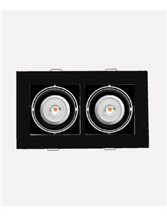 Kardan L recessed ceiling spotlight - Nexia - Square design with 2 modules