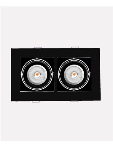 Kardan L recessed ceiling spotlight - Nexia - Square design with 2 modules