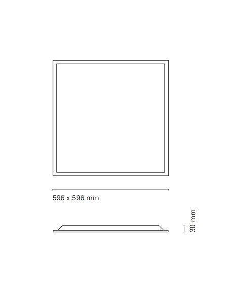 Pixel ceiling panel - Nexia - White square design