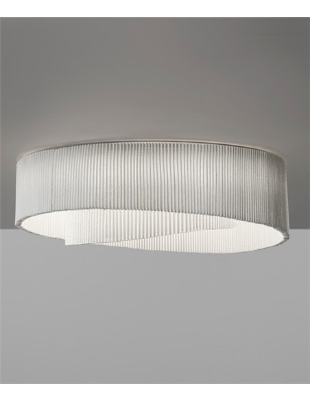 Anel ceiling light - a-emotional light - Decorative white steel shade
