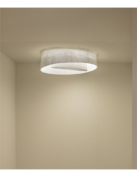 Anel ceiling light - a-emotional light - Decorative white steel shade