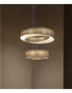 Anel pendant light - a-emotional light - White stainless steel shade