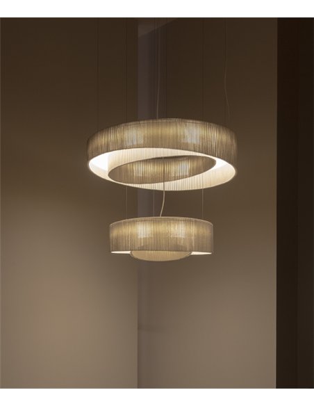 Anel pendant light - a-emotional light - White stainless steel shade