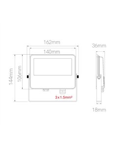 Zas Square outdoor floor lamp - Beneito & Faure - Modern LED 3000K stake, garden light 2