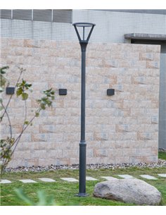Atenea streetlight head - Iberlamp - Modern anthracite design, 48W LED