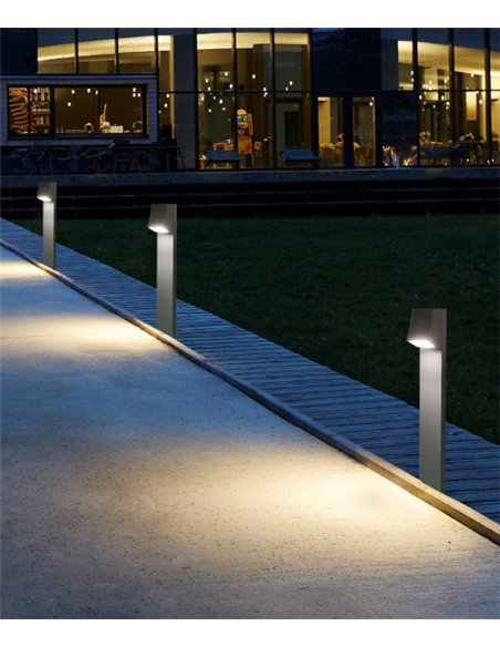 Slide outdoor bollard - Iberlamp - Anthracite outdoor lamp