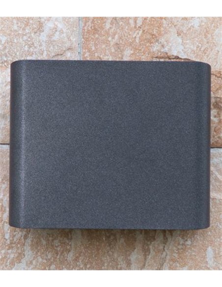 Zerouno outdoor wall light - Iberlamp - Modern anthracite design