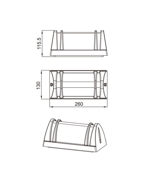 Pull outdoor wall light - Iberlamp - Anthracite lamp, IP54