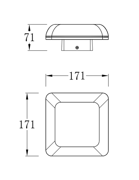 Ova wall light - Iberlamp - Anthracite outdoor wall lamp
