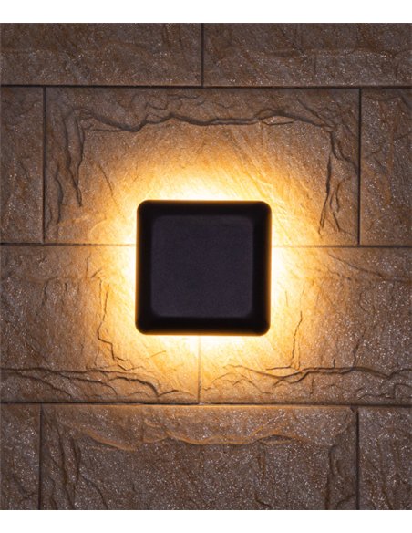 Ova wall light - Iberlamp - Anthracite outdoor wall lamp