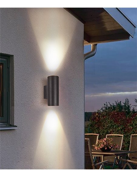 Fox outdoor wall light - Iberlamp - Dual lighting outdoor lamp