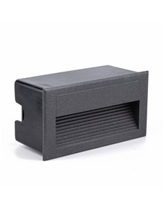 Valle recessed wall light - Iberlamp - Linear anthracite design 2