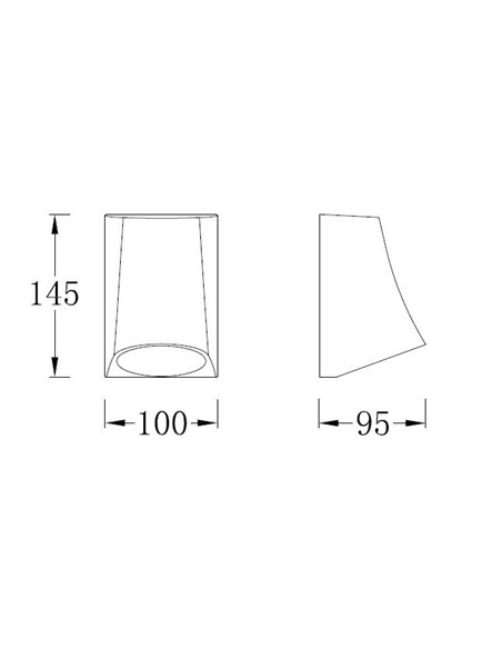 Helio outdoor wall light - Iberlamp - Anthracite LED lamp