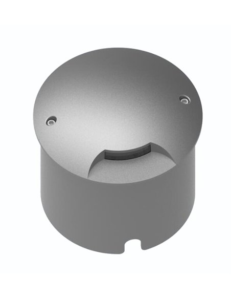 Mijas recessed ground light - Iberlamp - Round anthracite aluminium design, Ø 16 cm