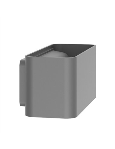 Zerouno outdoor wall light - Iberlamp - Dual LED lighting, anthracite finish