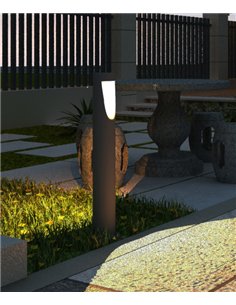 Bot outdoor bollard - Iberlamp - Anthracite design, height: 82 cm