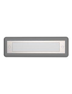 Malta recessed wall light - Iberlamp - Linear aluminium design, anthracite 2