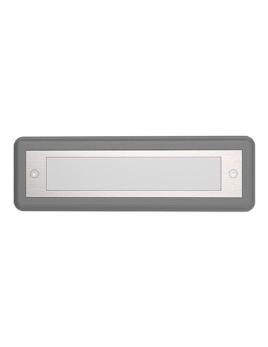Malta recessed wall light - Iberlamp - Linear aluminium design, anthracite