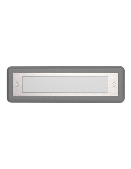 Malta recessed wall light - Iberlamp - Linear aluminium design, anthracite