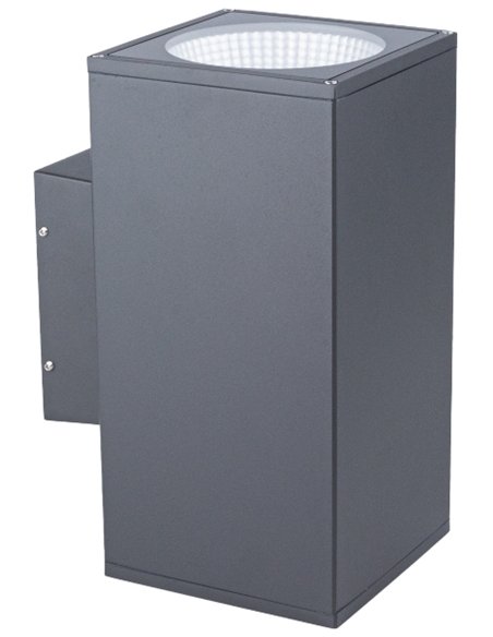 Tower outdoor wall light - Iberlamp - Dual LED lighting, anthracite finish