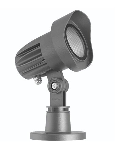Cobra outdoor spotlight - Iberlamp - Adjustable spotlight in anthracite grey