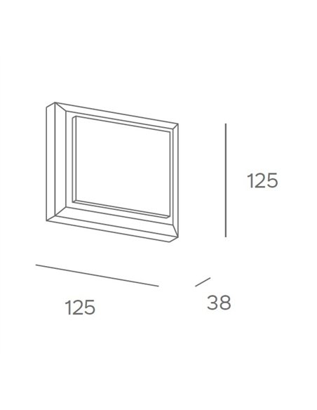 Kairo outdoor wall light - FORLIGHT - Square LED lamp