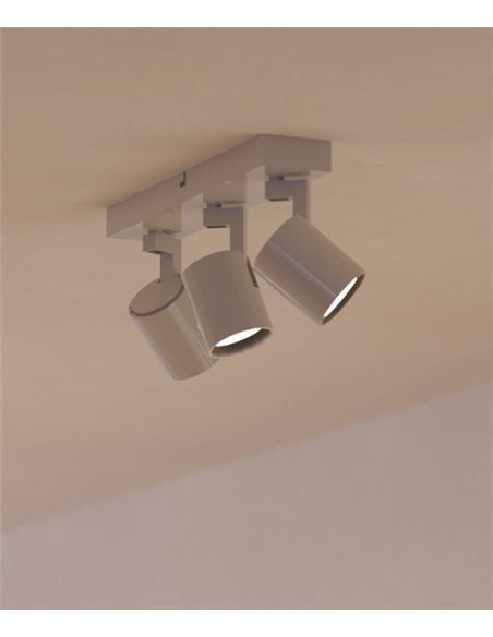 Kaplan ceiling spotlight - FORLIGHT - Linear adjustable lamp with 3 lights