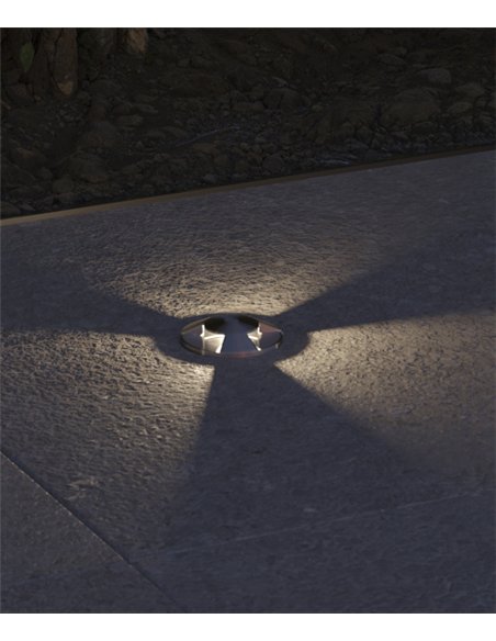 Senya outdoor ground spotlight - FORLIGHT - Round LED design