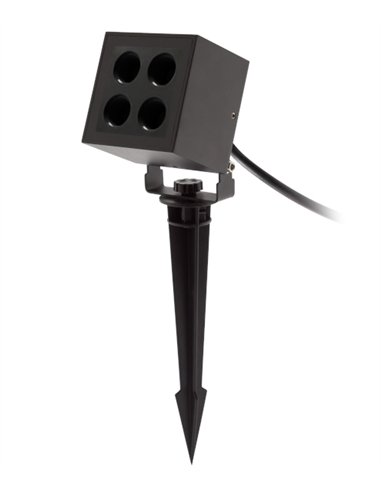 Crest outdoor projector - FORLIGHT - Black spike lamp